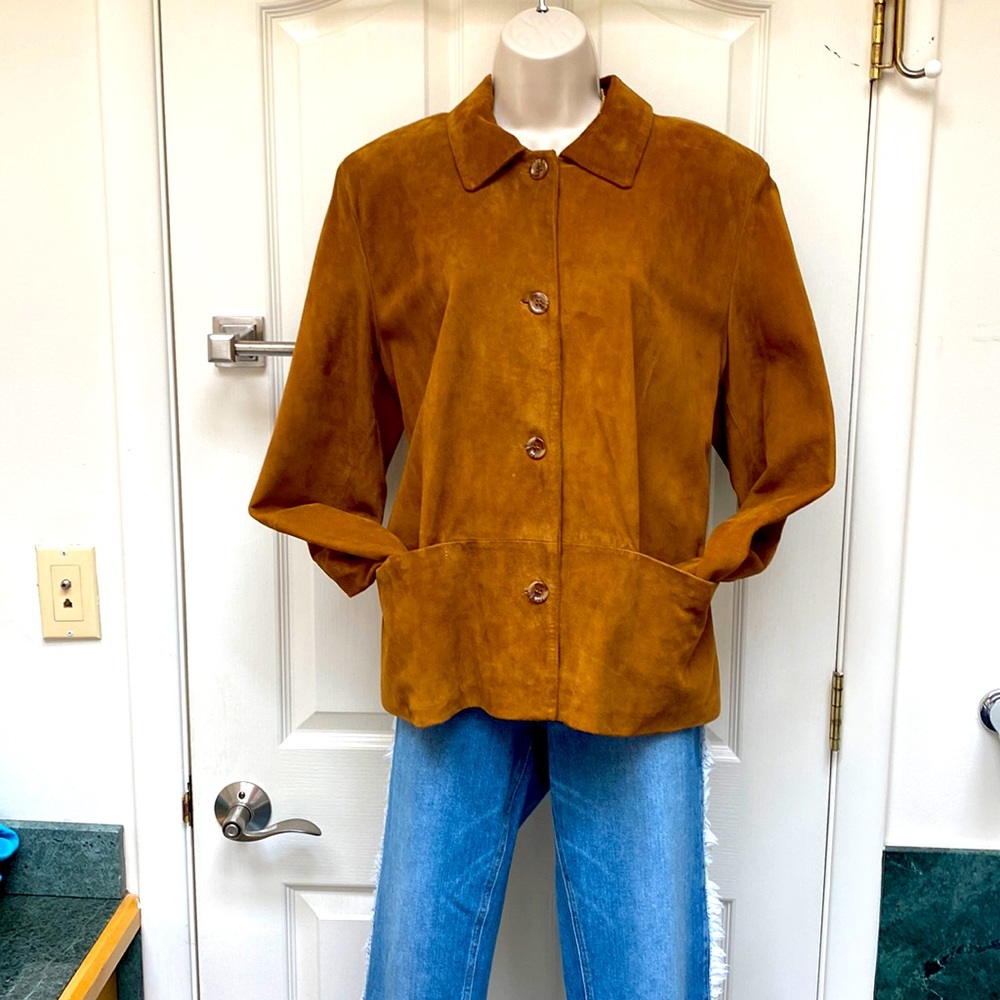 Vintage genuine leather leather suede jacket 🧥